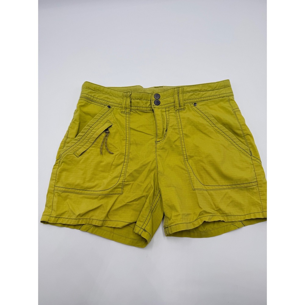 Title Nine Womens Chartreuse Green Brash Shorts Size 2 TN-110912